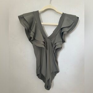 Maygel Coronel Santa One Piece Bodysuit in Olive